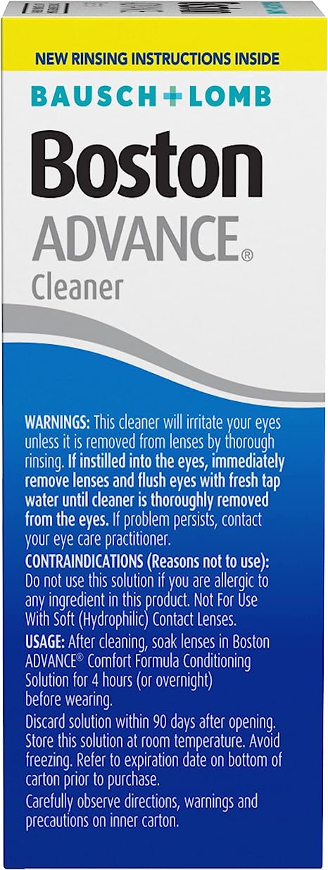 Contact Lens Solution by Boston Advance, for Gas Permeable Contact Lenses, 1 Fl Oz