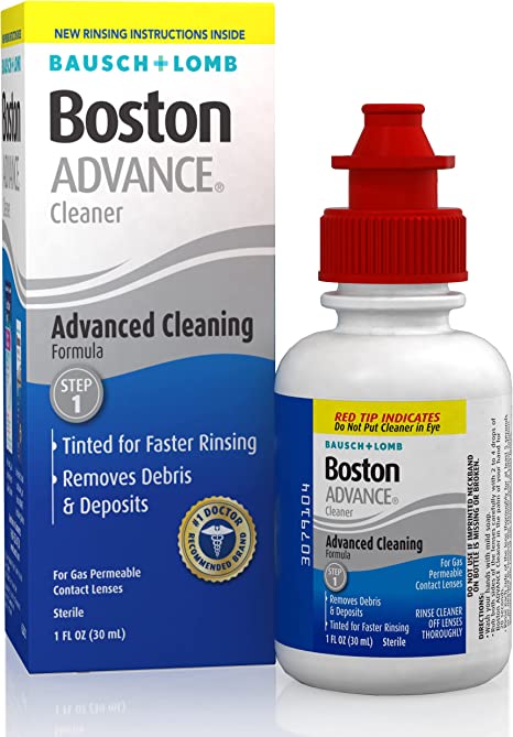 Contact Lens Solution by Boston Advance, for Gas Permeable Contact Lenses, 1 Fl Oz